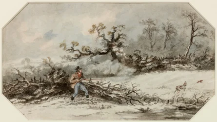 Sportsman with Gun and Dog